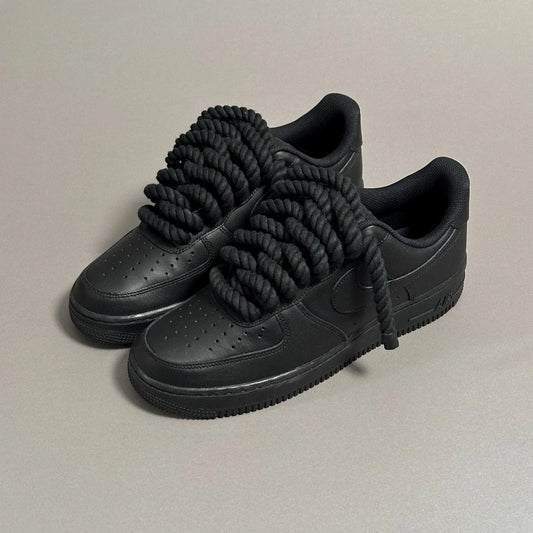 Nike Air Force 1 Black “Rope Laces Black” V1